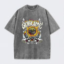 Vintage Sun Pattern Oversized T-Shirt