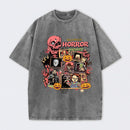 Vintage Halloween Movies Washed T-Shirt