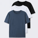 Crew Neck Cotton T-Shirt 3-Pack