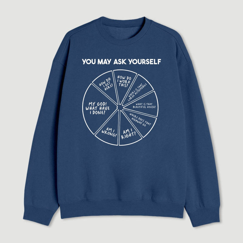 You May Ask Yourself Geek Sweatshirt