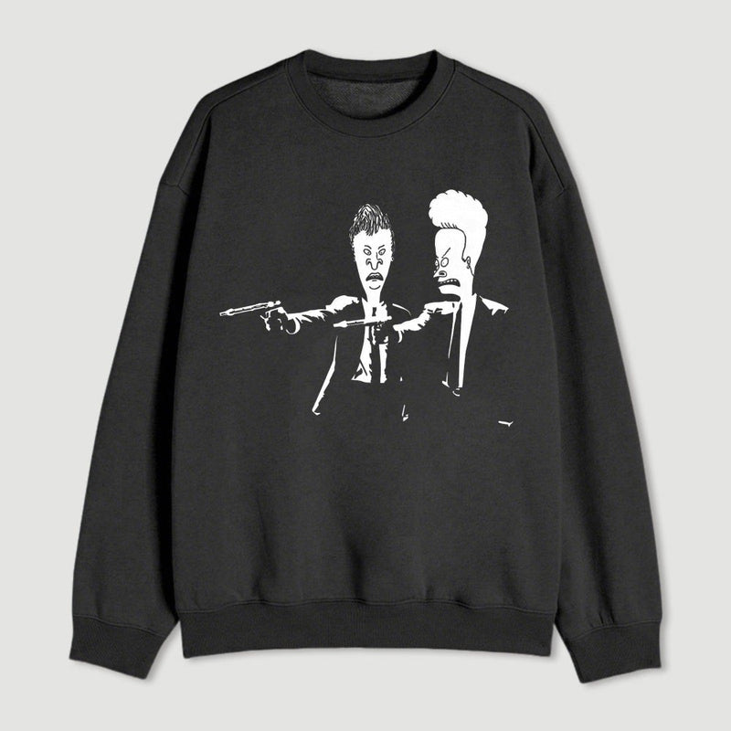 Beavis And Butthead Pulp Fiction Nerd Sweatshirt