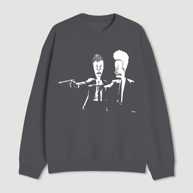 Beavis And Butthead Pulp Fiction Nerd Sweatshirt