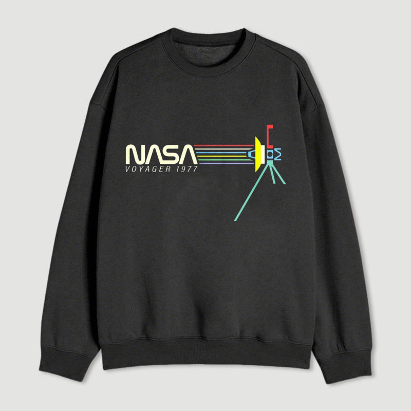 Retro Nasa Voyager Spacecraft Sweatshirt