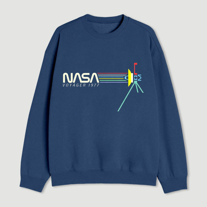 Retro Nasa Voyager Spacecraft Sweatshirt