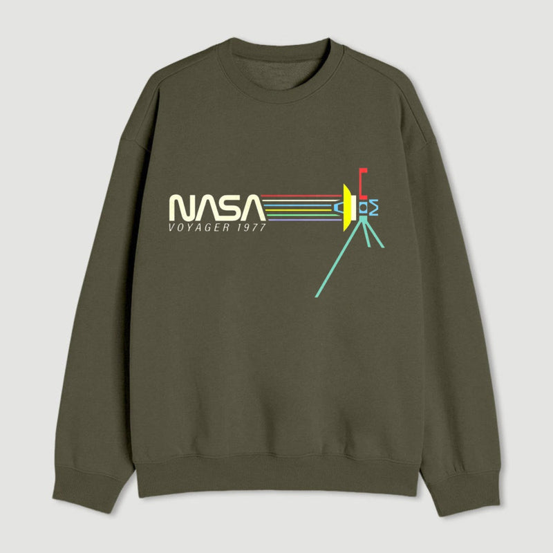 Retro Nasa Voyager Spacecraft Sweatshirt
