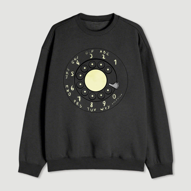 Rotary Dial Vintage Nerd Sweatshirt
