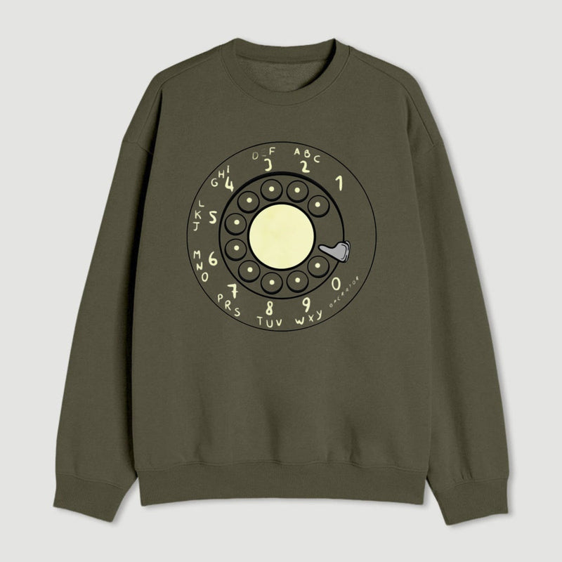 Rotary Dial Vintage Nerd Sweatshirt