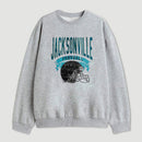 Vintage Football Hometown Team Print Sweatshirt
