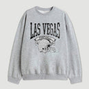 Vintage Football Hometown Team Print Sweatshirt