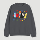 Back to School Apple Pencil Notebook Graphic Sweatshirt
