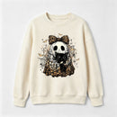 Leopard Ghost Cat Halloween Cute Spooky Black Cat Sweatshirt