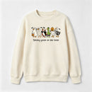 Spooky Goose on the Loose Funny Halloween Sweatshirt