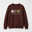 Spooky Goose on the Loose Funny Halloween Sweatshirt