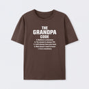 The Grandpa Code Fun Mandatory Yes Always Pure Cotton Short Sleeve T-Shirt