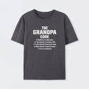 The Grandpa Code Fun Mandatory Yes Always Pure Cotton Short Sleeve T-Shirt