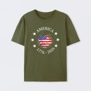 America 250Th Anniversary Patriotic Usa Flag Graphic T-Shirt