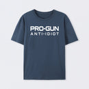Pro Gun Anti Idiot Graphic Print Cotton T-Shirt