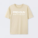Pro Gun Anti Idiot Graphic Print Cotton T-Shirt