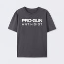 Pro Gun Anti Idiot Graphic Print Cotton T-Shirt