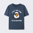 Put The Tism In Patriotism Athletic Eagle T-Shirt