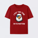 Put The Tism In Patriotism Athletic Eagle T-Shirt
