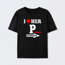 I Love Her Funny Couples Matching T-Shirt