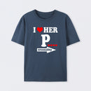 I Love Her Funny Couples Matching T-Shirt