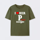 I Love Her Funny Couples Matching T-Shirt