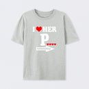 I Love Her Funny Couples Matching T-Shirt