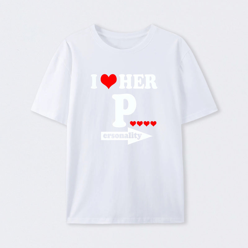 I Love Her Funny Couples Matching T-Shirt