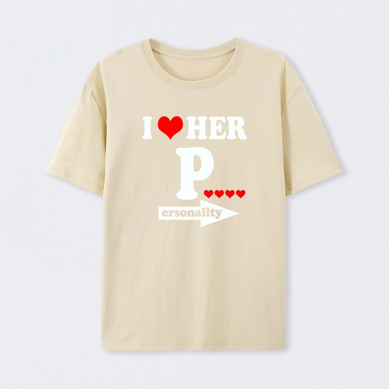I Love Her Funny Couples Matching T-Shirt