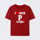 I Love Her Funny Couples Matching T-Shirt