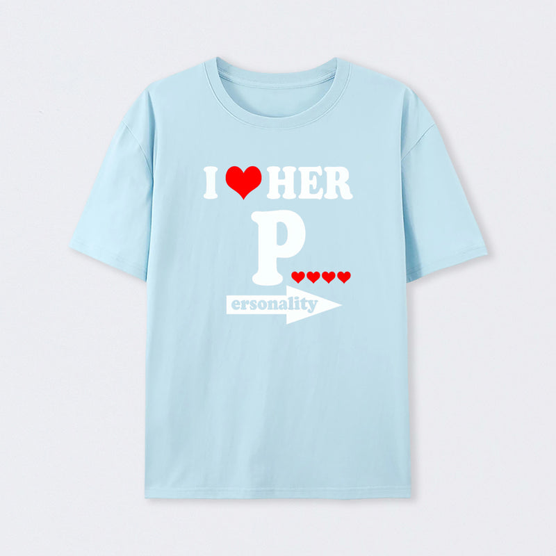 I Love Her Funny Couples Matching T-Shirt