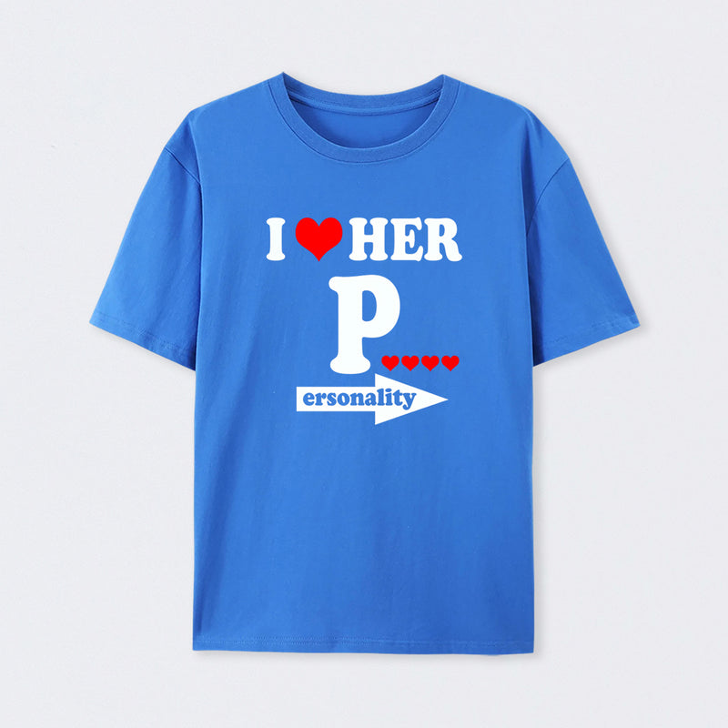 I Love Her Funny Couples Matching T-Shirt