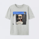 There is movement at your front door Tung Tung Tung Sahur meme cotton T-shirt