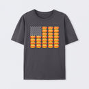 Hot Dog American Flag July 4th Patriotic Summer BBQ Funny T-Shirt