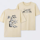 Vintage Dark Streetwear Street Style Star Flame Design T-shirt