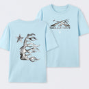 Vintage Dark Streetwear Street Style Star Flame Design T-shirt