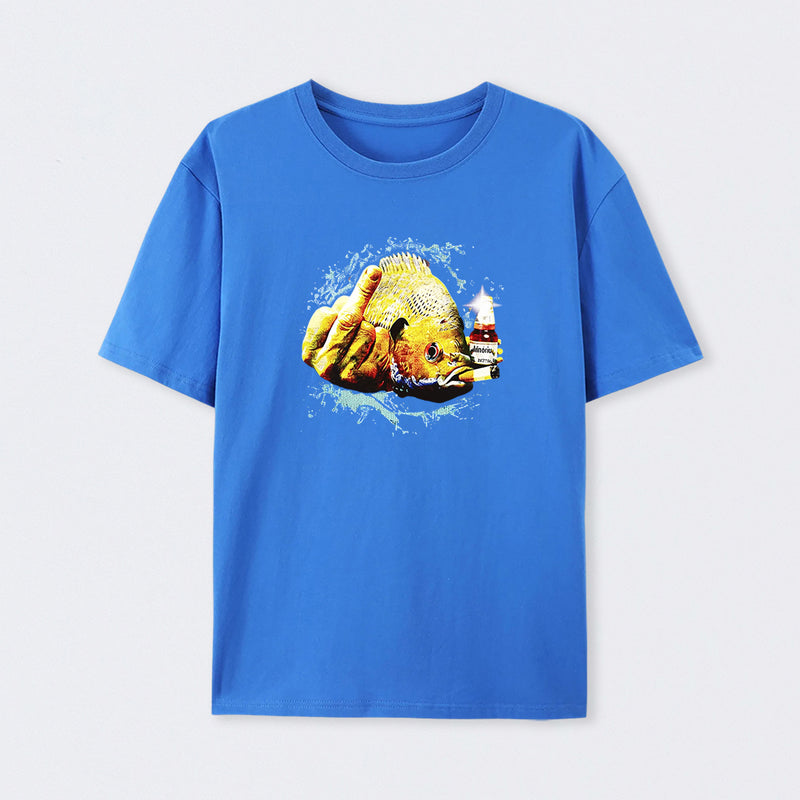 Dope Bluegill Shirt Fish Middle Finger Funny Fishing T-shirt