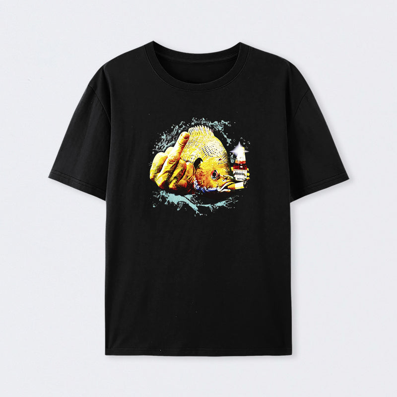 Dope Bluegill Shirt Fish Middle Finger Funny Fishing T-shirt