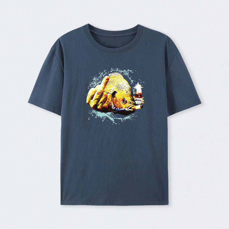 Dope Bluegill Shirt Fish Middle Finger Funny Fishing T-shirt