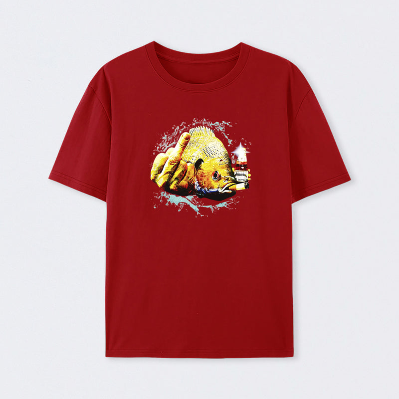 Dope Bluegill Shirt Fish Middle Finger Funny Fishing T-shirt