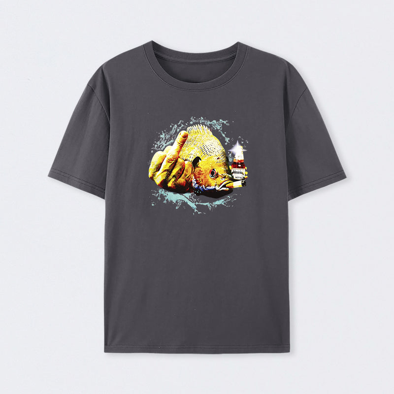 Dope Bluegill Shirt Fish Middle Finger Funny Fishing T-shirt