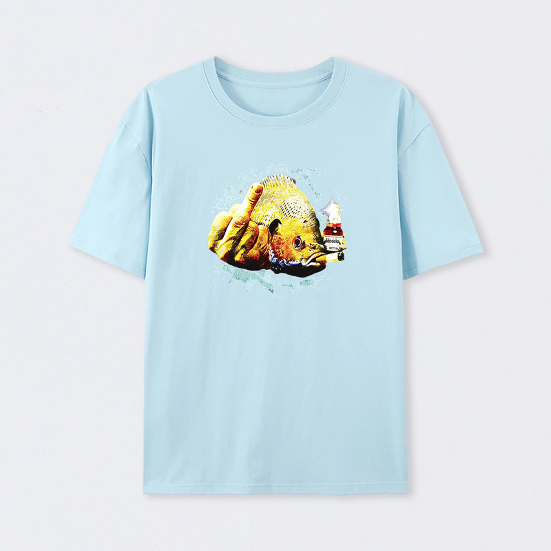 Dope Bluegill Shirt Fish Middle Finger Funny Fishing T-shirt