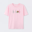 Mexico Heartbeat EKG Pulse Mexican Pride Emblem T-Shirt