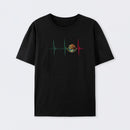 Mexico Heartbeat EKG Pulse Mexican Pride Emblem T-Shirt
