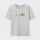Mexico Heartbeat EKG Pulse Mexican Pride Emblem T-Shirt