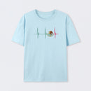 Mexico Heartbeat EKG Pulse Mexican Pride Emblem T-Shirt