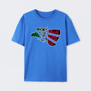 Latino Heritage Green White Red Mexico Eagle Tribal Art Design T-Shirt