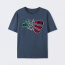 Latino Heritage Green White Red Mexico Eagle Tribal Art Design T-Shirt